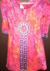 Kids Costumes to Hire - Indian - Traditional - Orange Top & Pants - GIRL 